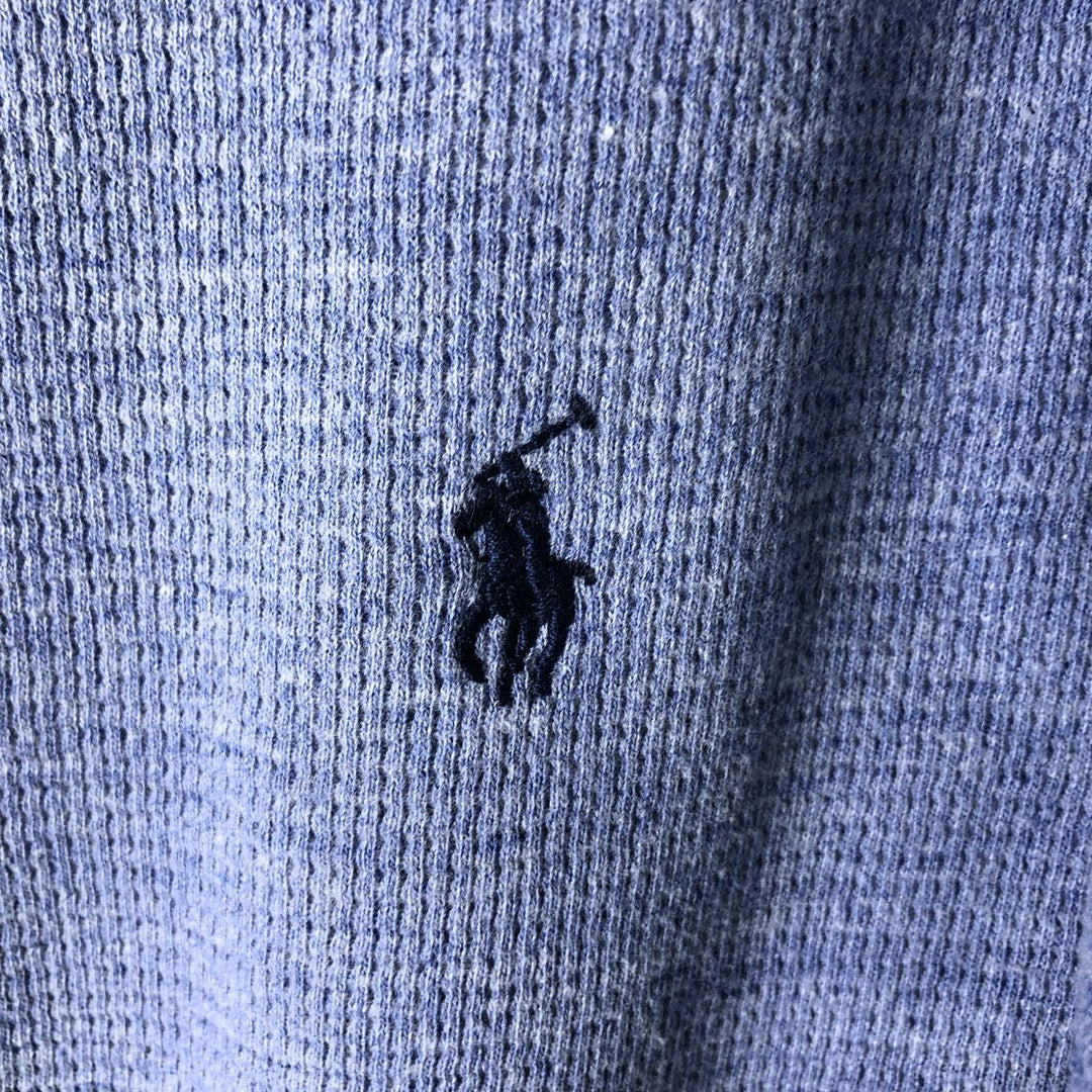 Ralph Lauren POLO RALPH LAUREN Thermal Long T-Shirt Men's XL cotton blue type Vintage Second Hand