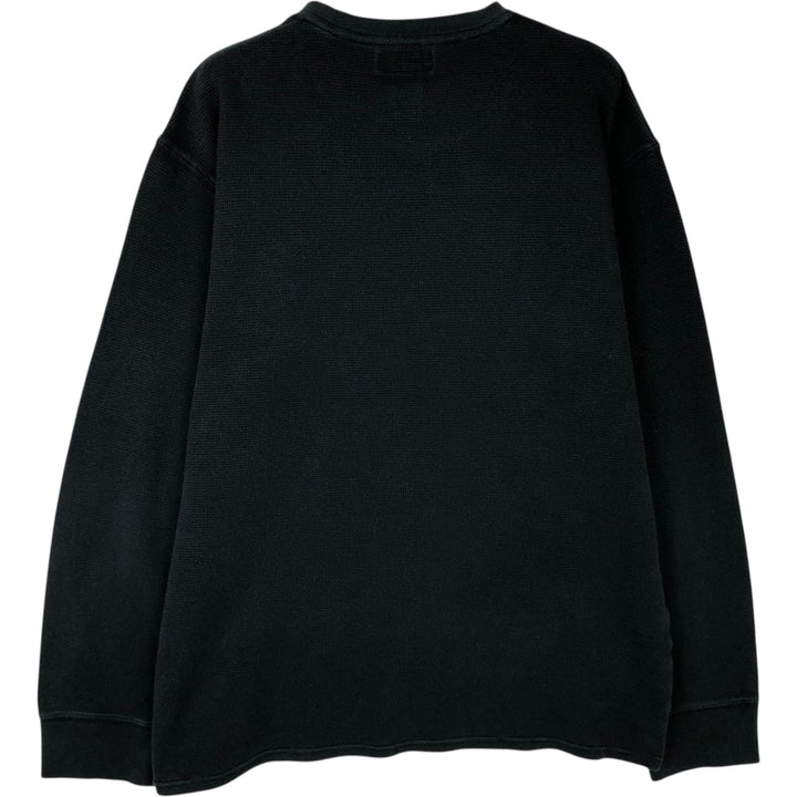 Ralph Lauren POLO RALPH LAUREN Thermal Long T-Shirt Men's XL cotton black type Vintage Second Hand