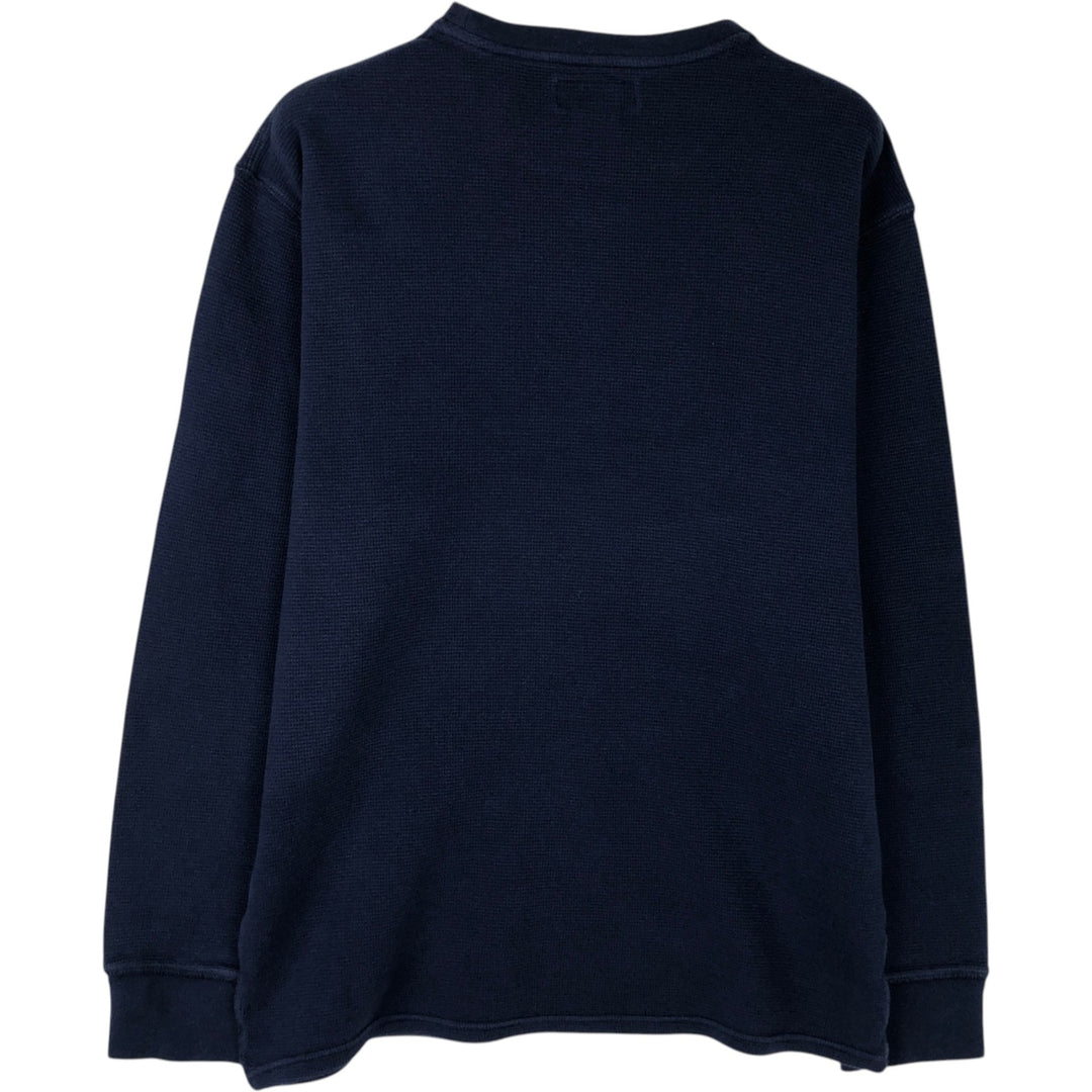 Ralph Lauren POLO RALPH LAUREN Thermal Long T-Shirt Men's XL cotton navy blue type Vintage Second Hand