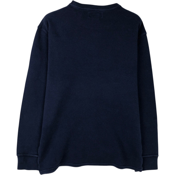 Ralph Lauren POLO RALPH LAUREN Thermal Long T-Shirt Men's XL cotton navy blue type Vintage Second Hand