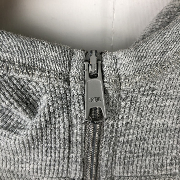 Ralph Lauren POLO RALPH LAUREN Half-Zip Hooded Thermal Long-Sleeve T-Shirt, Men's Size M (approx.) cotton gray type Vintage Second Hand