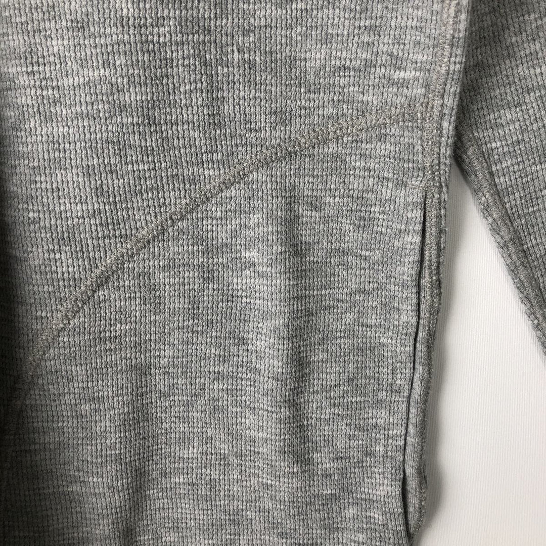Ralph Lauren POLO RALPH LAUREN Half-Zip Hooded Thermal Long-Sleeve T-Shirt, Men's Size M (approx.) cotton gray type Vintage Second Hand
