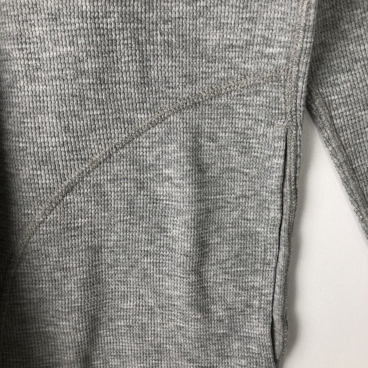 Ralph Lauren POLO RALPH LAUREN Half-Zip Hooded Thermal Long-Sleeve T-Shirt, Men's Size M (approx.) cotton gray type Vintage Second Hand