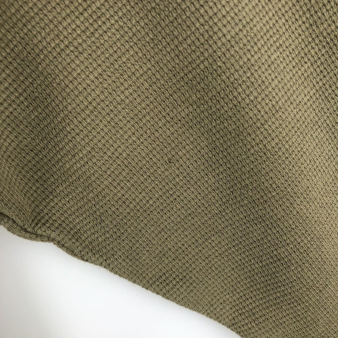 Ralph Lauren POLO RALPH LAUREN Thermal Long T-Shirt Men's XL cotton Khaki type sage green Vintage Second Hand