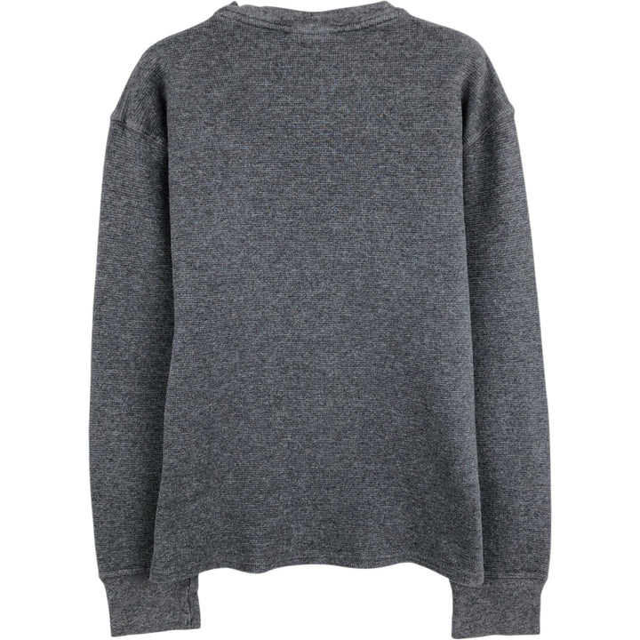 Ralph Lauren POLO RALPH LAUREN SLEEPWEAR Thermal Long T-Shirt, Men's Size Medium cotton Charcoal Vintage Second Hand