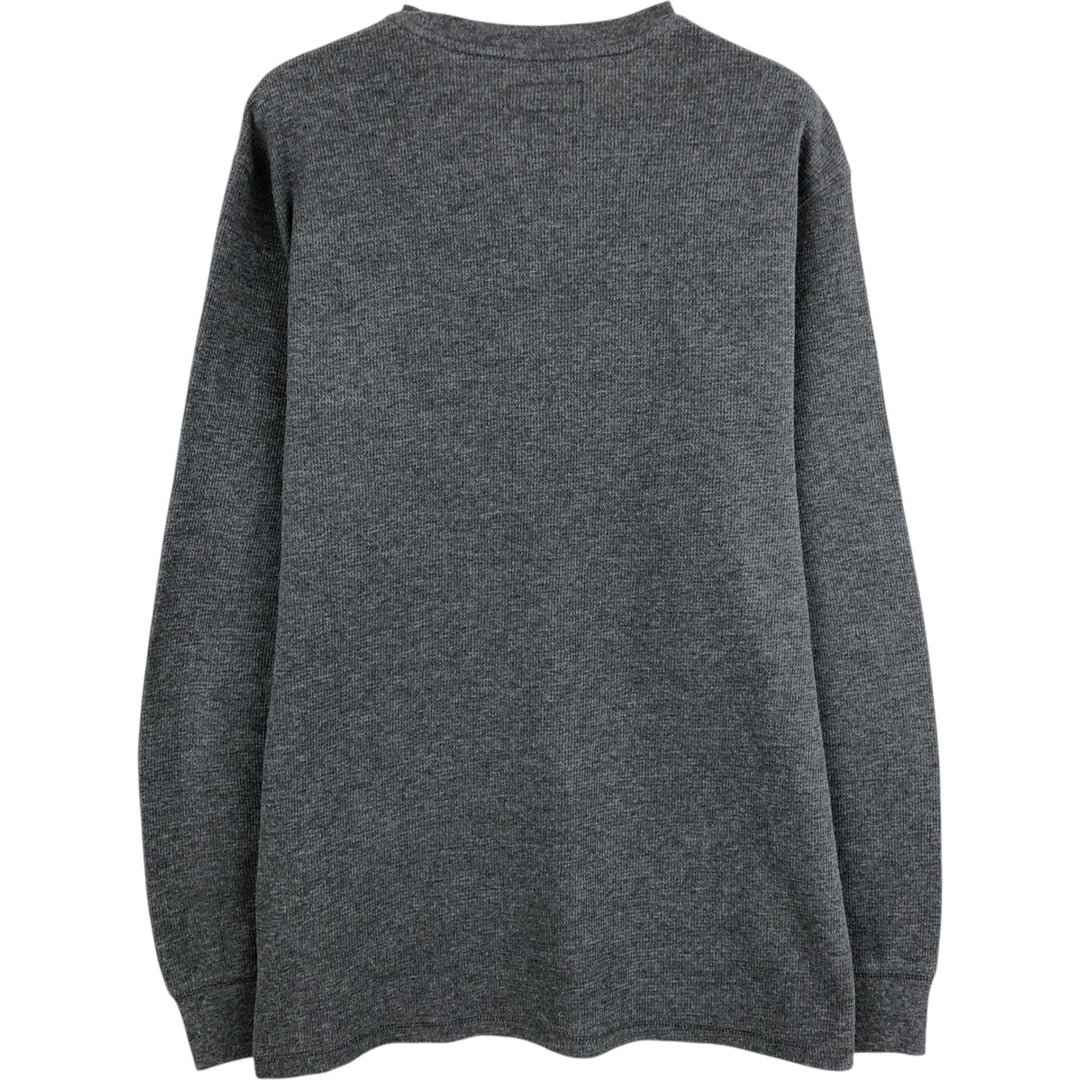 Ralph Lauren POLO RALPH LAUREN SLEEPWEAR Thermal Long T-Shirt, Men's Size L cotton Charcoal Vintage Second Hand