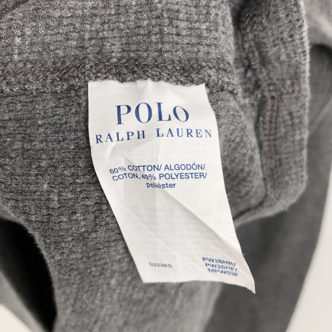 Ralph Lauren POLO RALPH LAUREN SLEEPWEAR Thermal Long T-Shirt, Men's Size L cotton Charcoal Vintage Second Hand