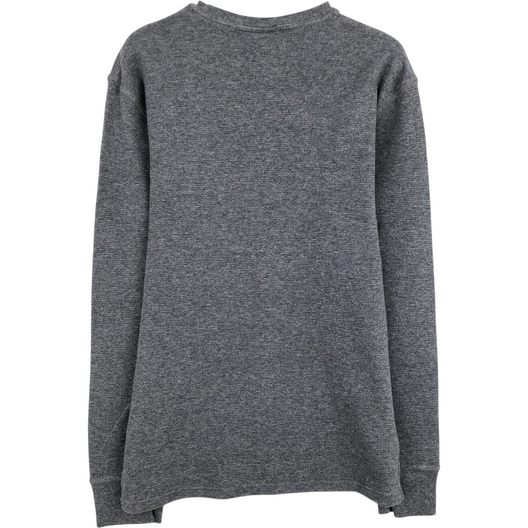 Ralph Lauren POLO RALPH LAUREN SLEEPWEAR Thermal Long T-Shirt, Men's Size Small cotton Charcoal Vintage Second Hand