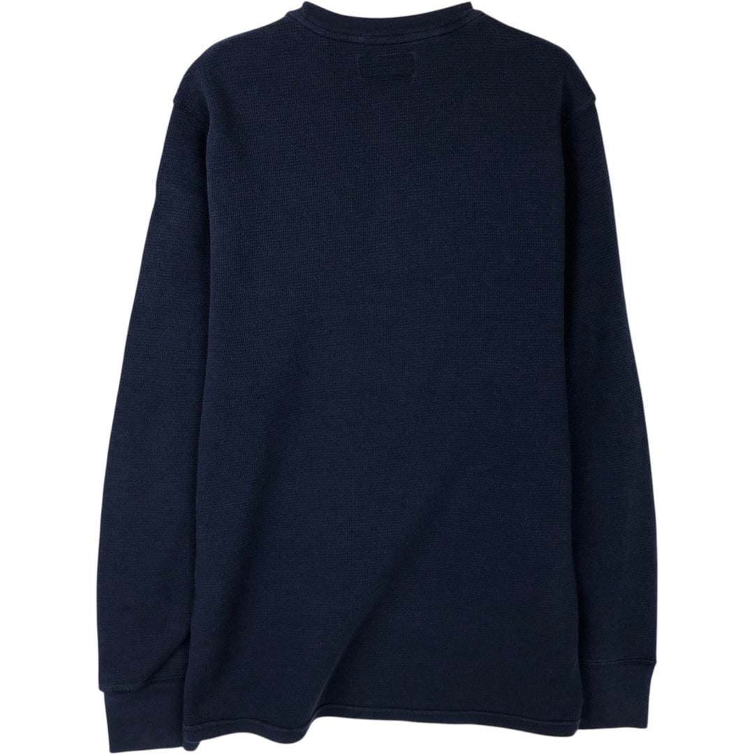 Ralph Lauren POLO RALPH LAUREN Thermal Long T-shirt Men's S size cotton black type Vintage Second Hand