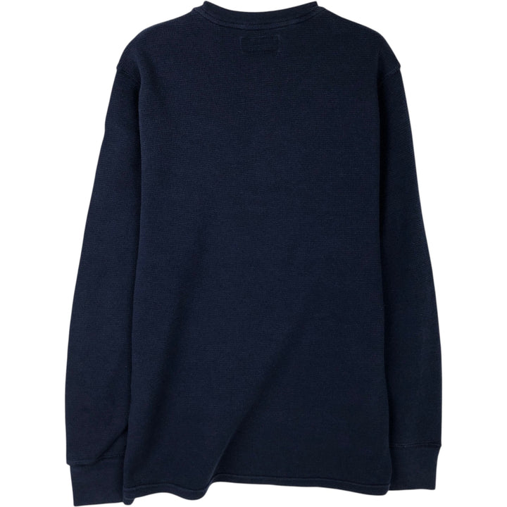 Ralph Lauren POLO RALPH LAUREN Thermal Long T-shirt Men's S size cotton black type Vintage Second Hand