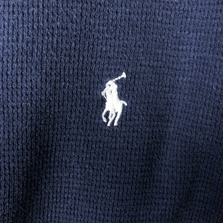Ralph Lauren POLO RALPH LAUREN Thermal Long T-shirt Men's S size cotton black type Vintage Second Hand