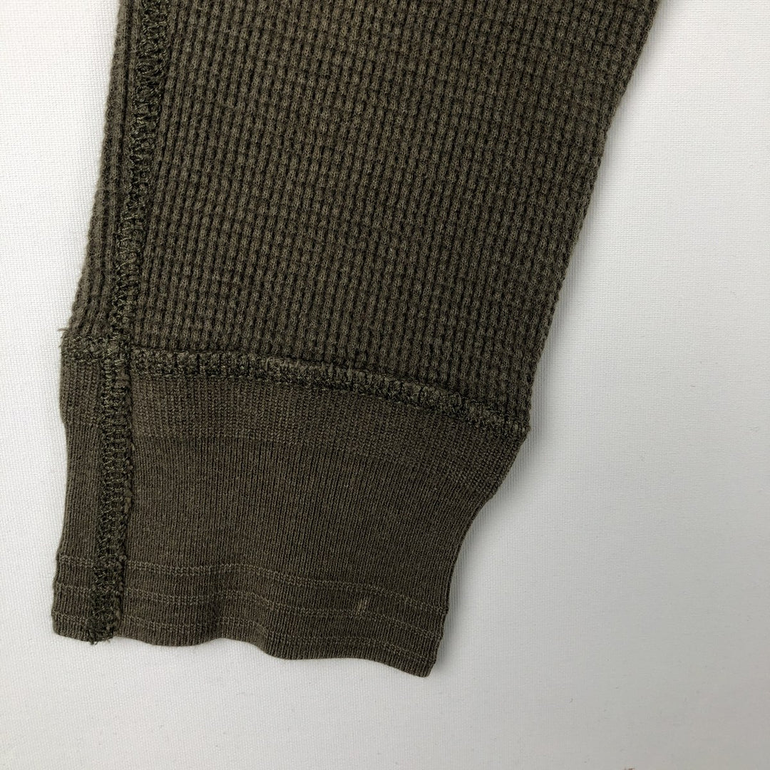 Ralph Lauren POLO by Ralph Lauren Thermal Long-Sleeve T-Shirt, Men's Size L (approx.) cotton Khaki type sage green Vintage Second Hand