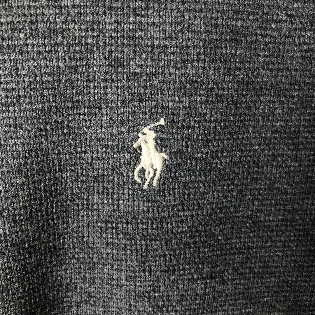 Ralph Lauren POLO RALPH LAUREN Thermal Long T-Shirt Men's XL cotton gray type Vintage Second Hand