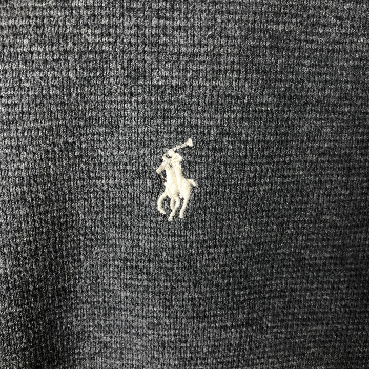 Ralph Lauren POLO RALPH LAUREN Thermal Long T-Shirt Men's XL cotton gray type Vintage Second Hand