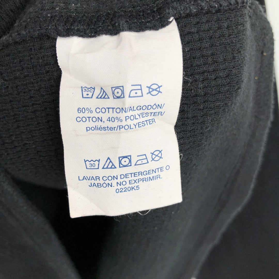 Ralph Lauren POLO RALPH LAUREN SLEEPWEAR Thermal Long T-Shirt, Men's Size Small cotton black type Vintage Second Hand