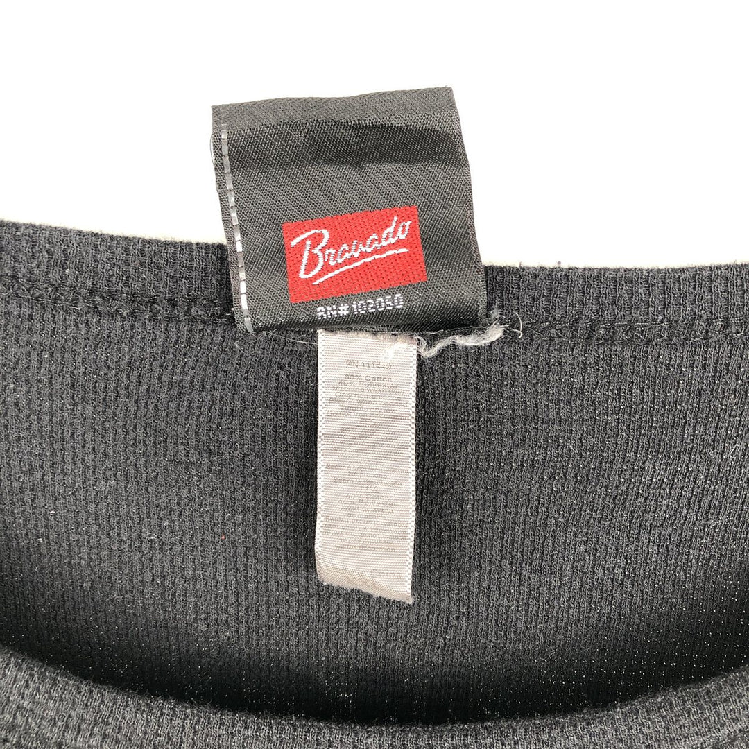 Harley-Davidson Thermal Long-Sleeve T-Shirt, Men's Size XXL (approx.) cotton black type Vintage Second Hand