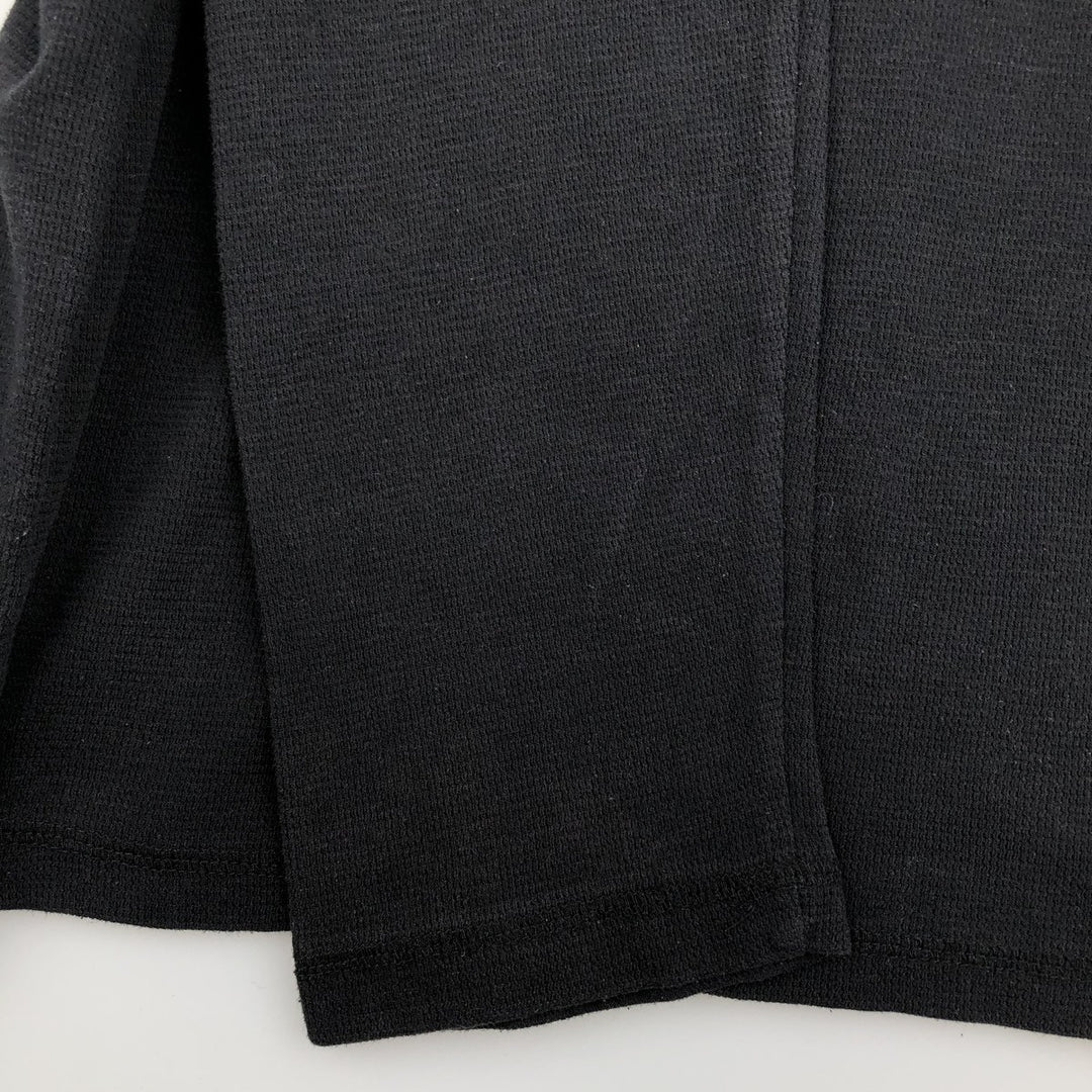 Harley-Davidson Thermal Long-Sleeve T-Shirt, Men's Size XXL (approx.) cotton black type Vintage Second Hand