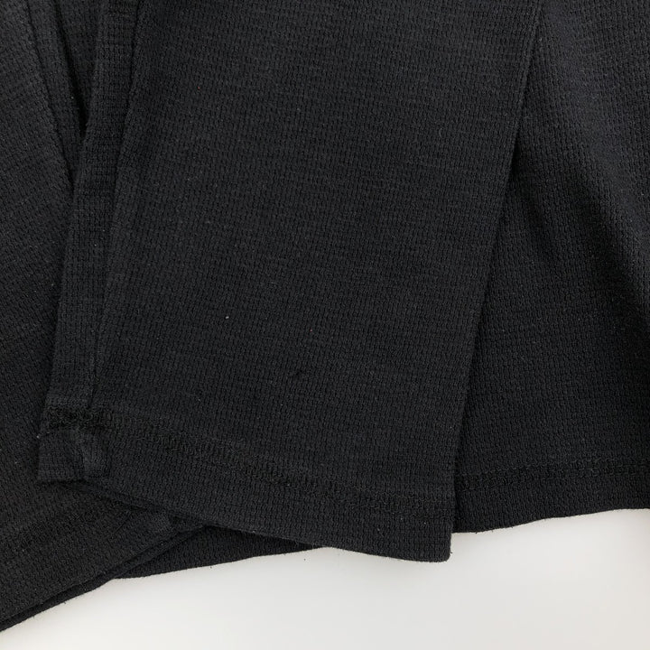 Harley-Davidson Thermal Long-Sleeve T-Shirt, Men's Size XXL (approx.) cotton black type Vintage Second Hand