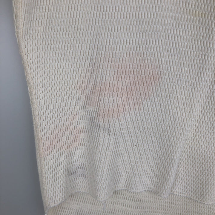 BLACK SHEEP Thermal Long T-Shirt, Made in USA, Men's Size Small cotton pale white type Vintage Second Hand