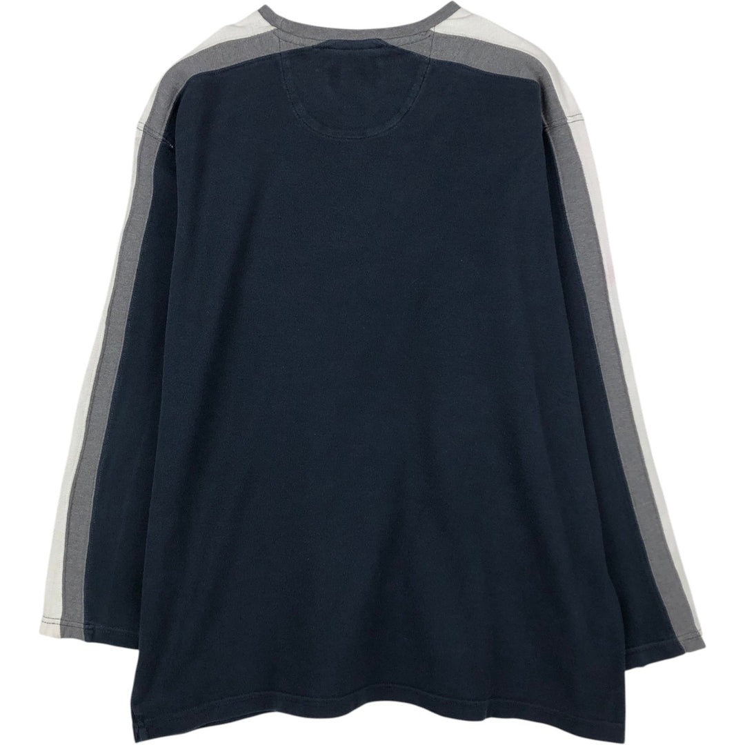 90'S Ralph Lauren CHAPS Long Sleeve T-Shirt Men's XL Vintage cotton navy blue type Vintage Second Hand