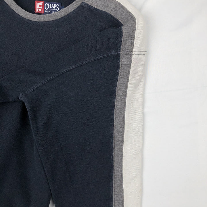 90'S Ralph Lauren CHAPS Long Sleeve T-Shirt Men's XL Vintage cotton navy blue type Vintage Second Hand