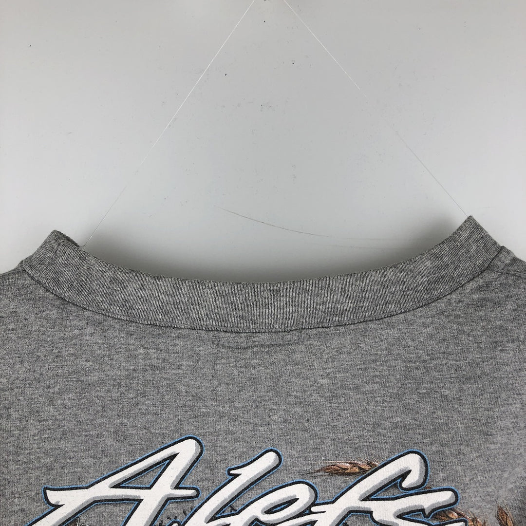 2000'S Harley-Davidson Motorcycle Long-Sleeve T-Shirt, Made in USA, Men's Size L (approx.) cotton gray type Vintage Second Hand