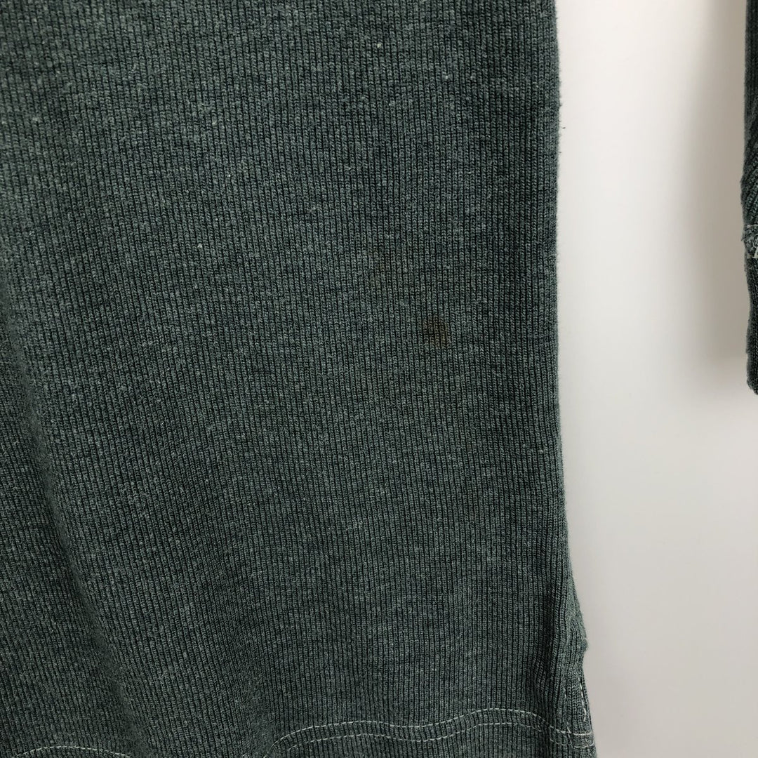 Ralph Lauren CHAPS long-sleeved polo shirt, men's size S (approx.) cotton green type Vintage Second Hand