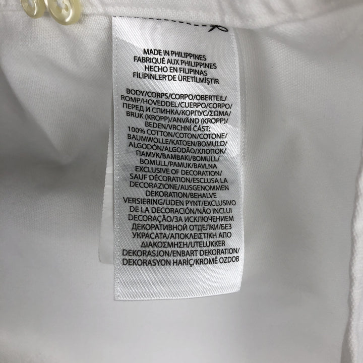 Ralph Lauren Classic Fit short sleeve button down shirt, men's size L cotton white type Vintage Second Hand