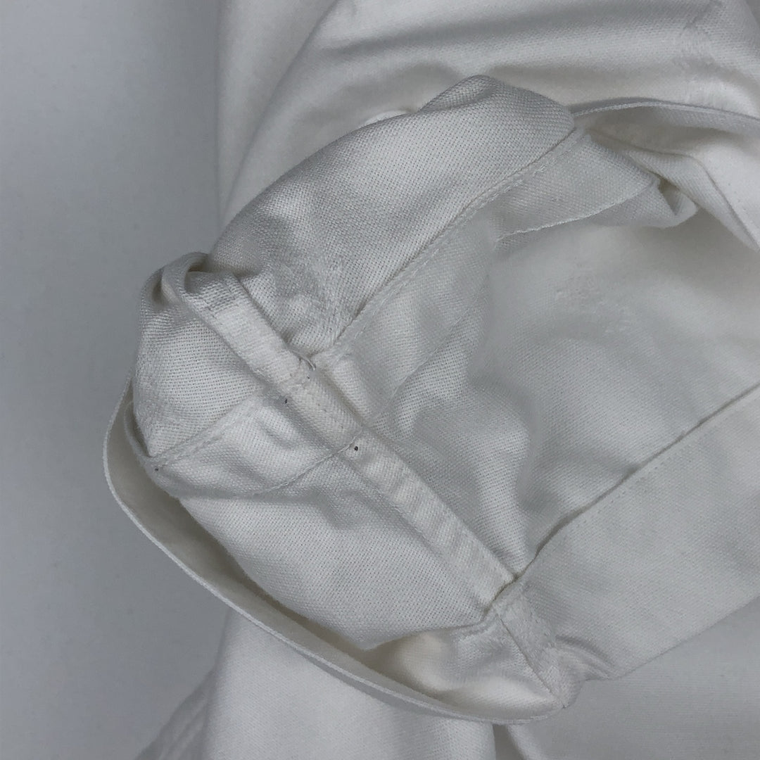 Ralph Lauren Classic Fit short sleeve button down shirt, men's size L cotton white type Vintage Second Hand