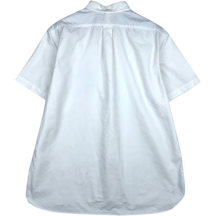 Ralph Lauren short sleeve button down shirt, men's XL size cotton white type Vintage Second Hand