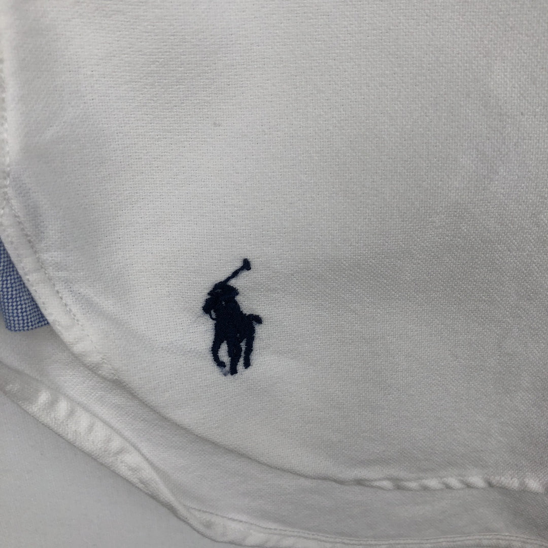 Ralph Lauren short sleeve button down shirt, men's XL size cotton white type Vintage Second Hand