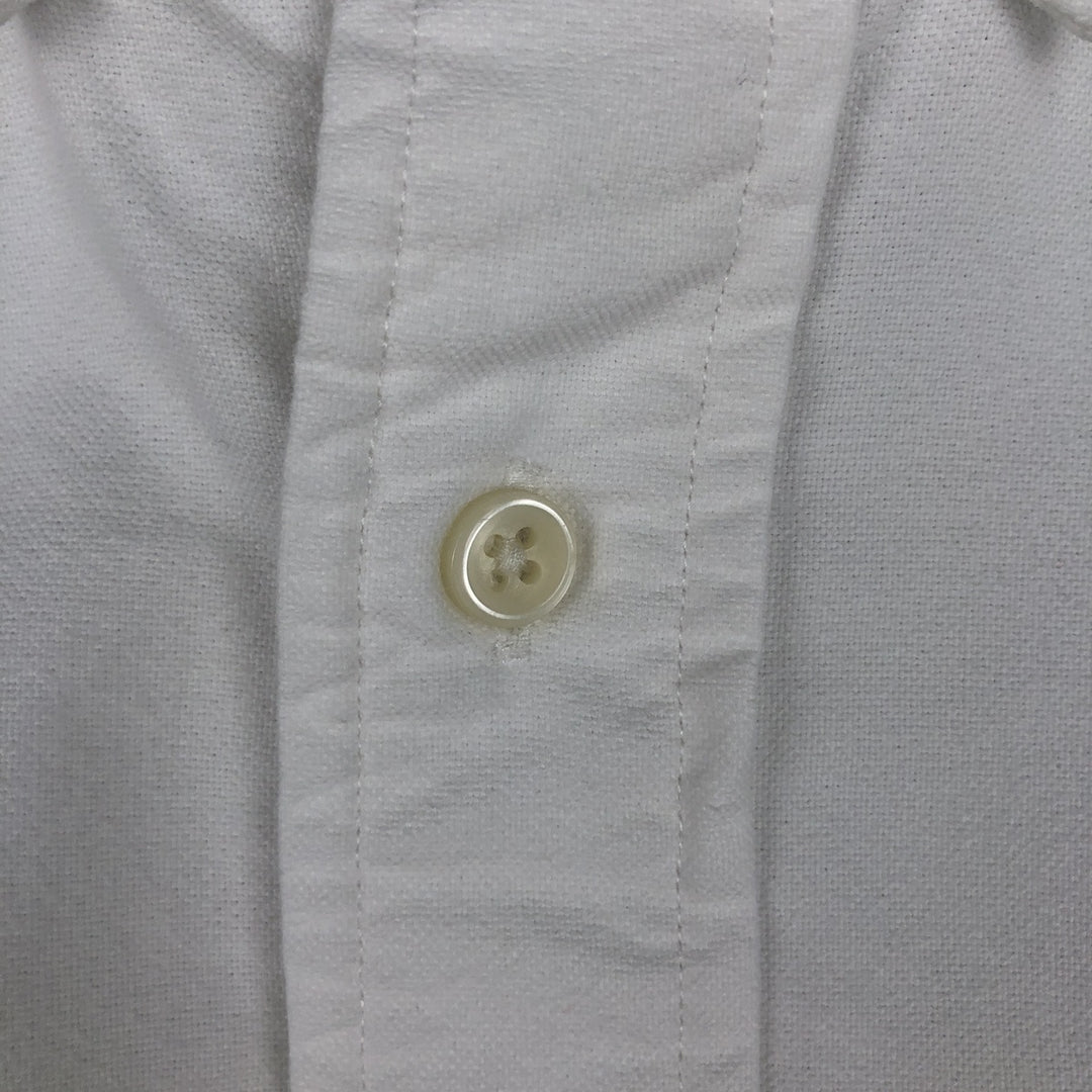 Ralph Lauren short sleeve button down shirt, men's XL size cotton white type Vintage Second Hand