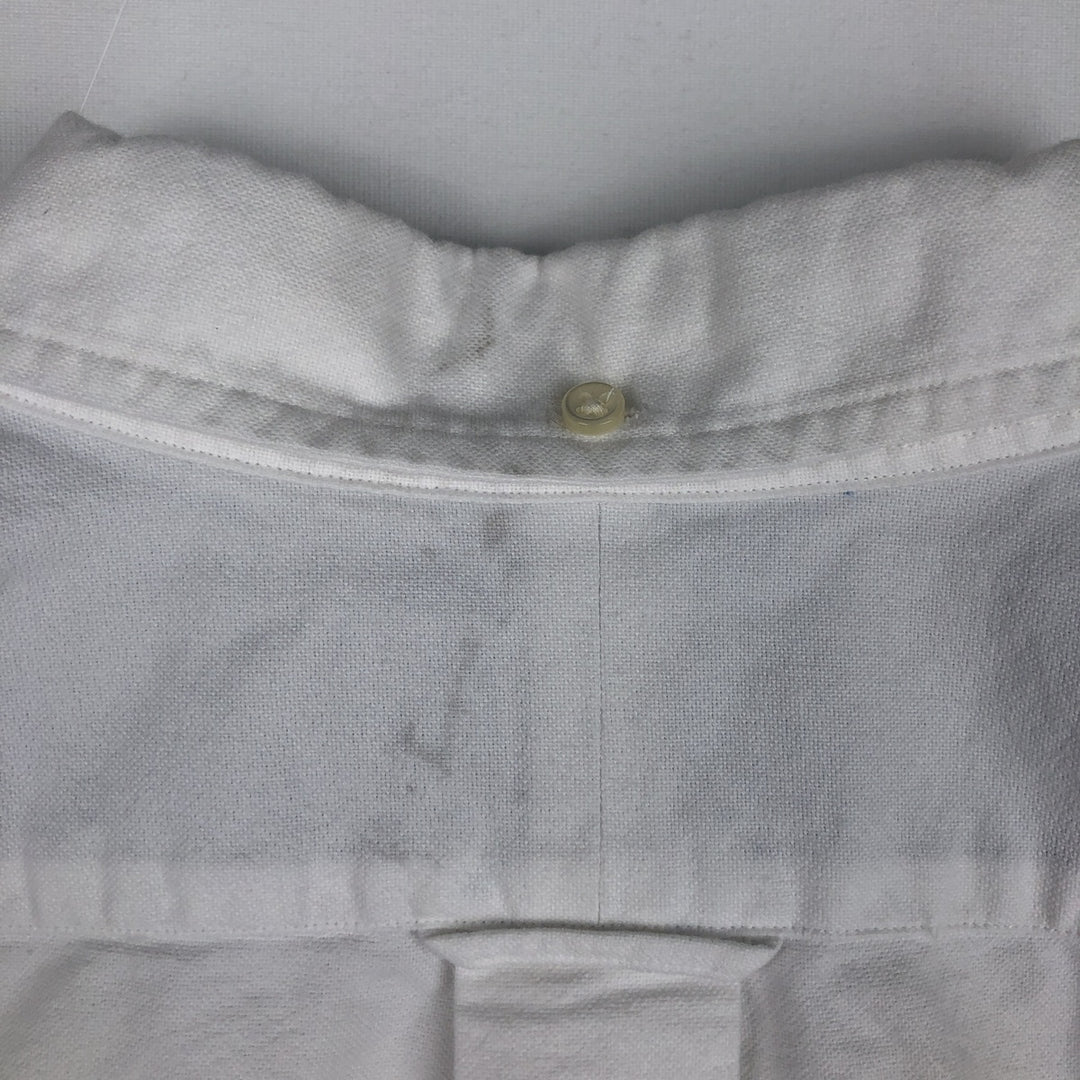 Ralph Lauren short sleeve button down shirt, men's XL size cotton white type Vintage Second Hand
