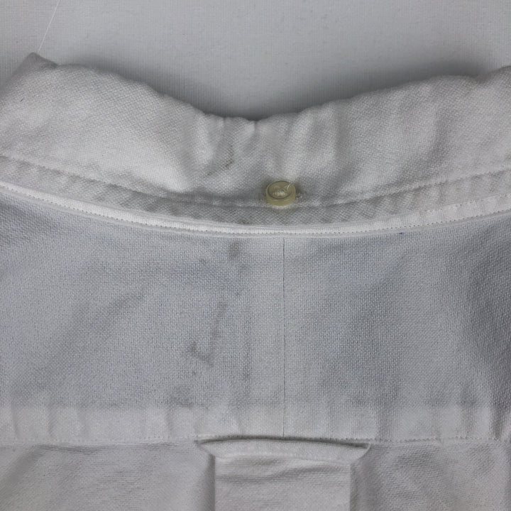 Ralph Lauren short sleeve button down shirt, men's XL size cotton white type Vintage Second Hand