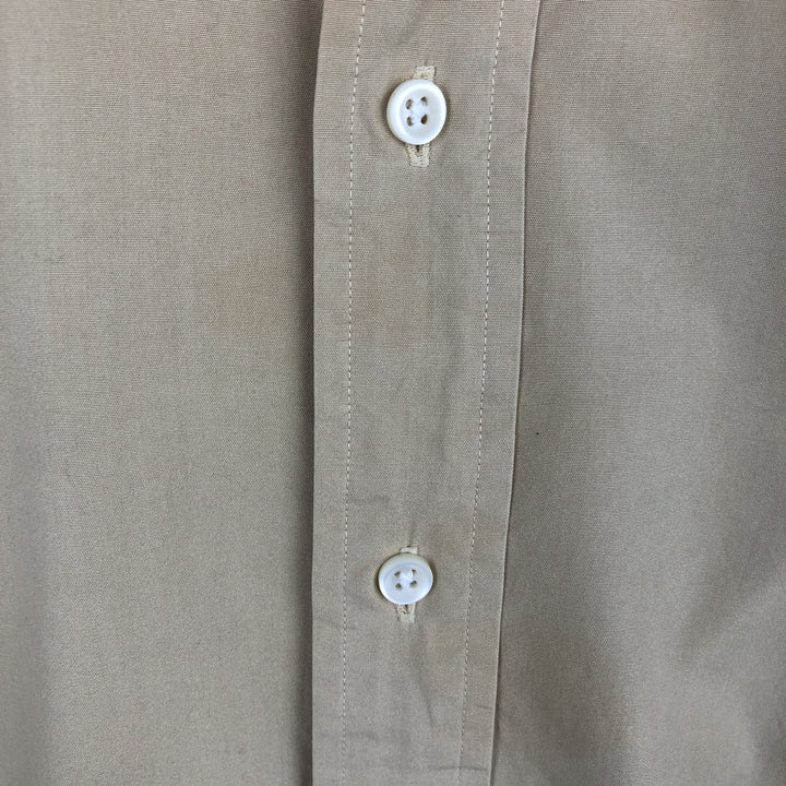Ralph Lauren Classic Fit Short Sleeve Button Down Shirt Men's XL cotton Beige type Vintage Second Hand