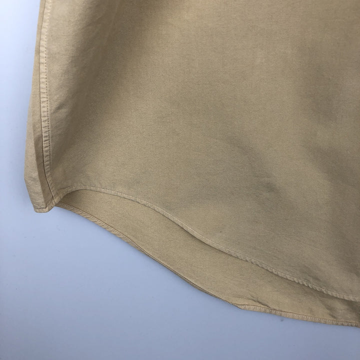 Ralph Lauren Classic Fit Short Sleeve Button Down Shirt Men's XL cotton Beige type Vintage Second Hand