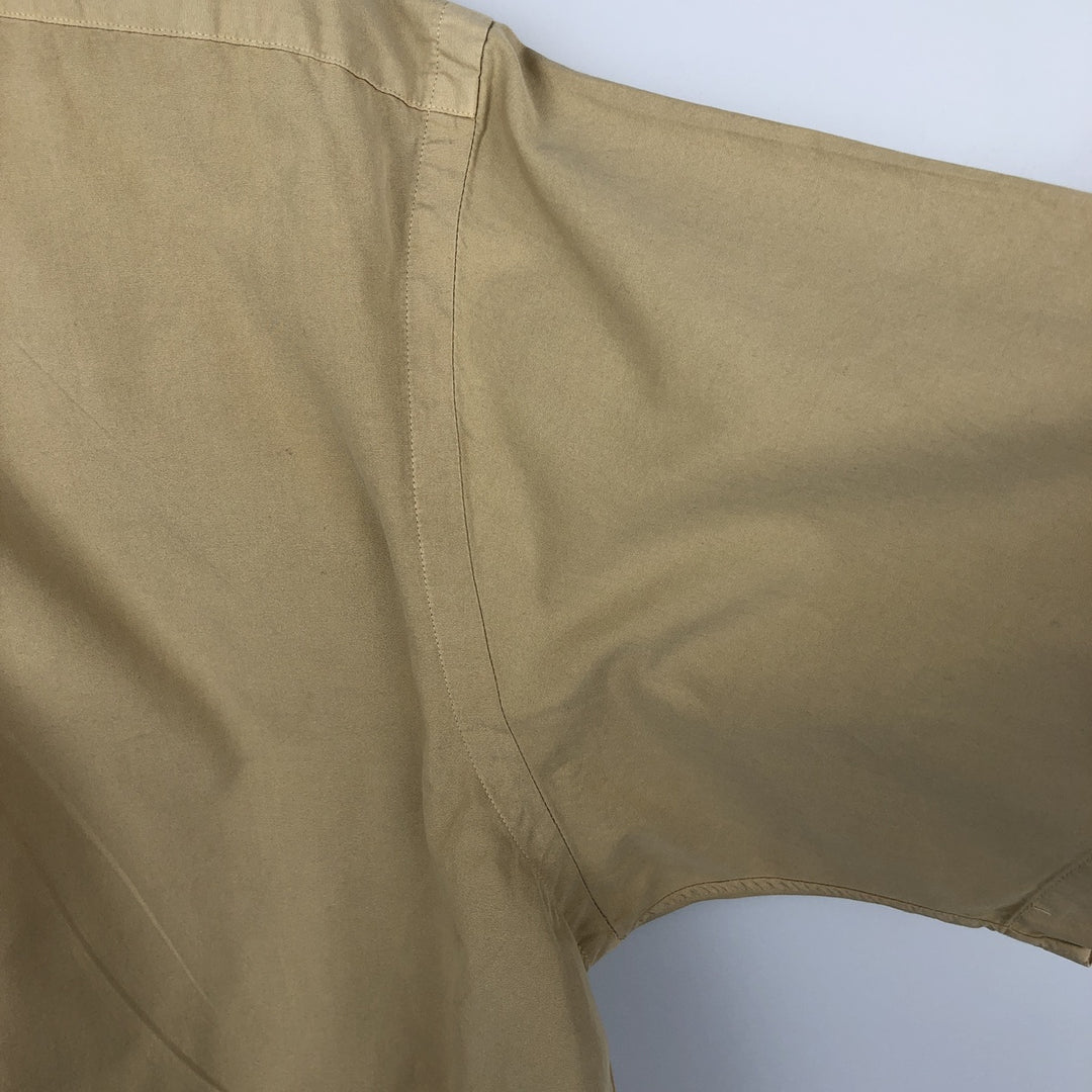 Ralph Lauren Classic Fit Short Sleeve Button Down Shirt Men's XL cotton Beige type Vintage Second Hand