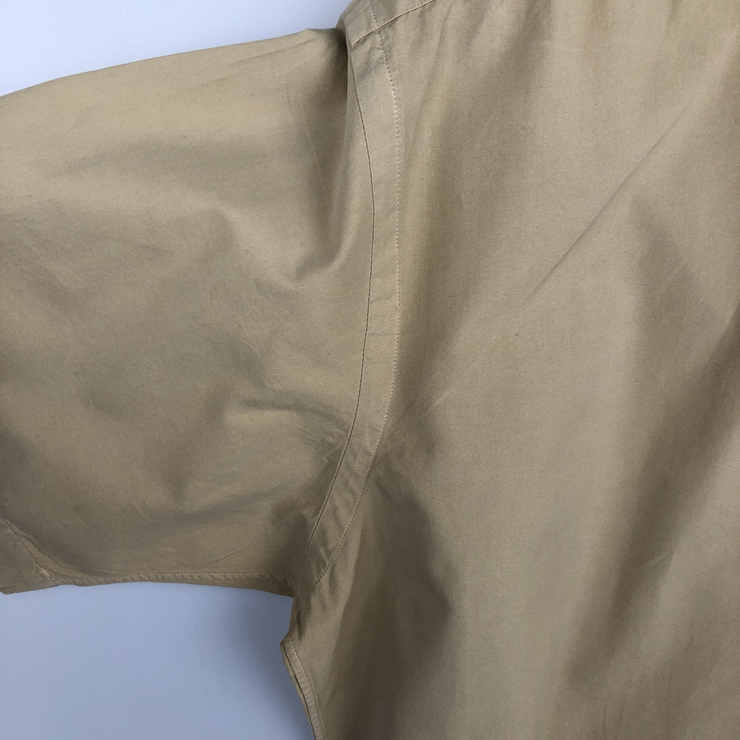 Ralph Lauren Classic Fit Short Sleeve Button Down Shirt Men's XL cotton Beige type Vintage Second Hand