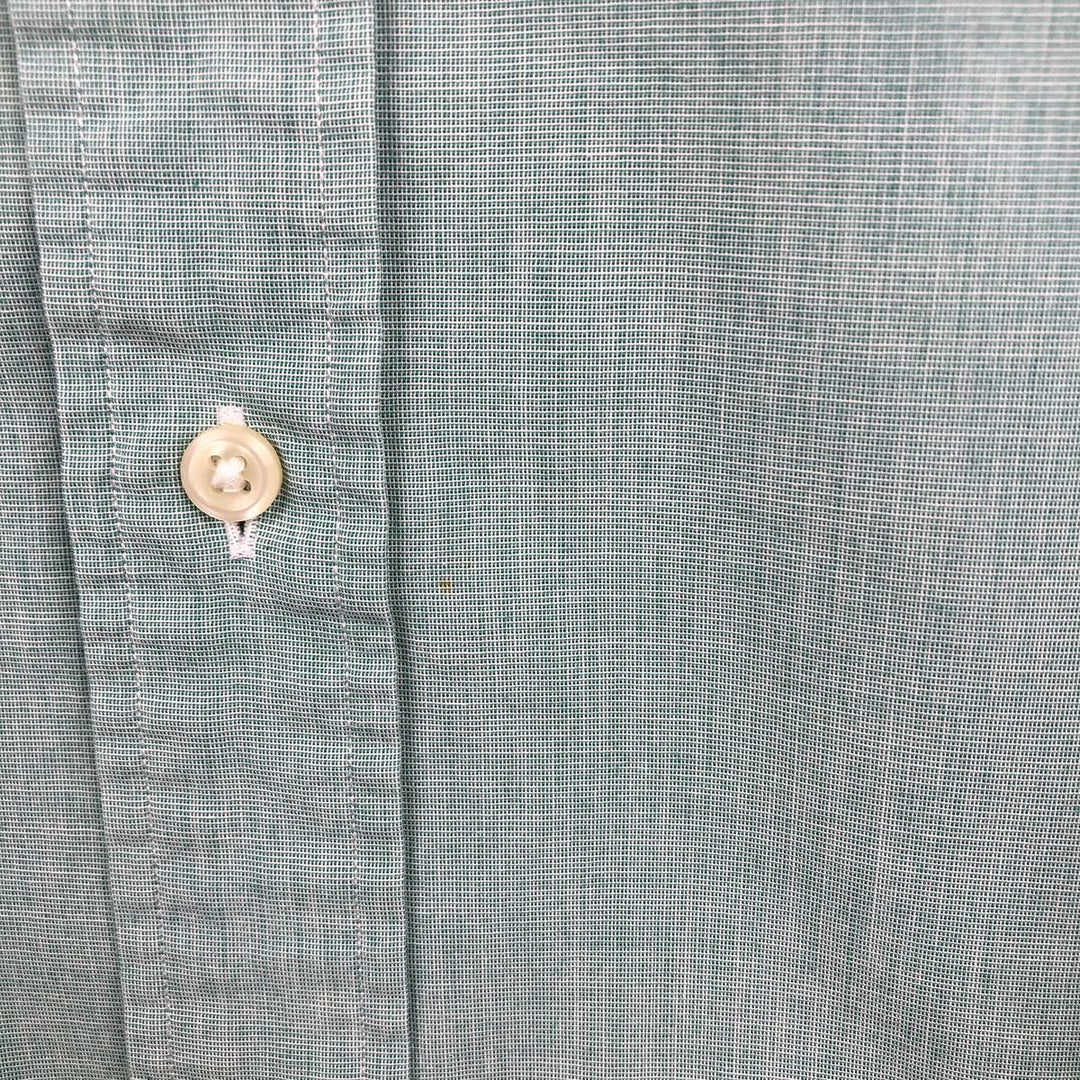 Ralph Lauren Classic Fit short sleeve button down shirt, men's size M cotton green type Vintage Second Hand