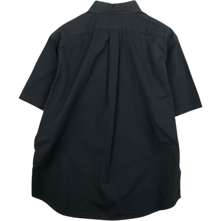 Ralph Lauren Classic Fit Short Sleeve Button Down Shirt Men's XL cotton black type Vintage Second Hand