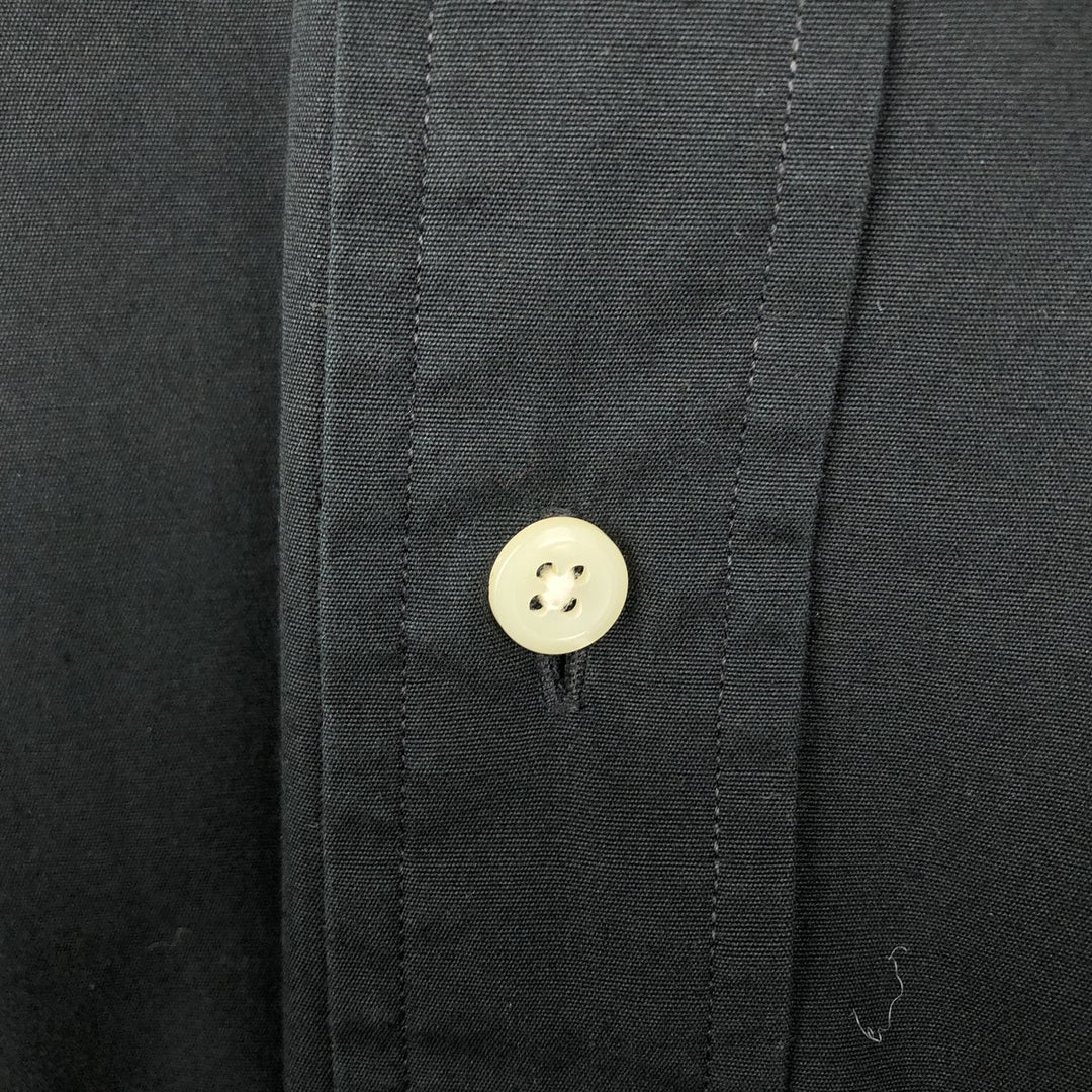 Ralph Lauren Classic Fit Short Sleeve Button Down Shirt Men's XL cotton black type Vintage Second Hand