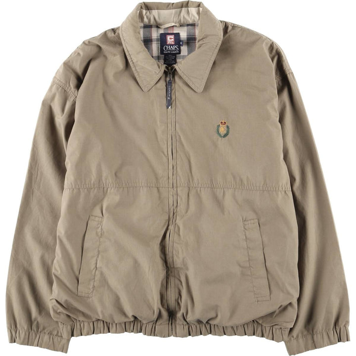 Ralph Lauren CHAPS Swing Top Sports Jacket, Men's Size M (approx.) polyester Khaki type Vintage Second Hand