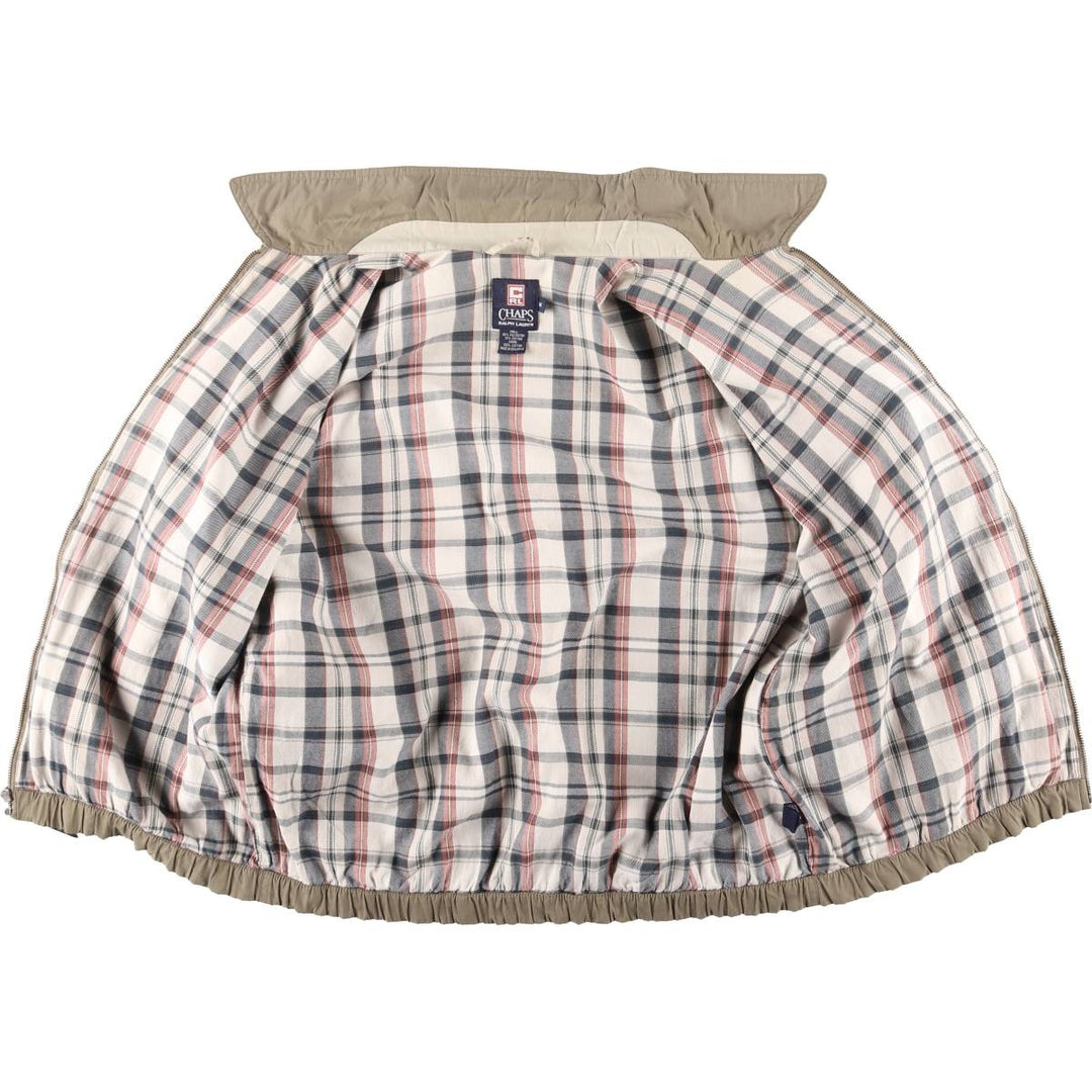 Ralph Lauren CHAPS Swing Top Sports Jacket, Men's Size M (approx.) polyester Khaki type Vintage Second Hand