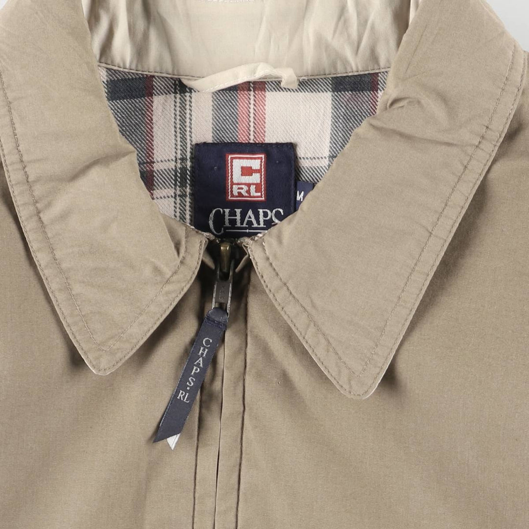 Ralph Lauren CHAPS Swing Top Sports Jacket, Men's Size M (approx.) polyester Khaki type Vintage Second Hand