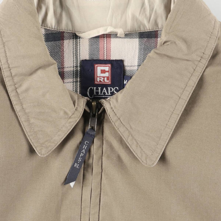 Ralph Lauren CHAPS Swing Top Sports Jacket, Men's Size M (approx.) polyester Khaki type Vintage Second Hand
