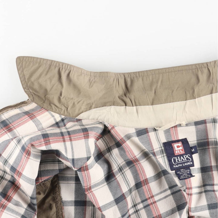 Ralph Lauren CHAPS Swing Top Sports Jacket, Men's Size M (approx.) polyester Khaki type Vintage Second Hand
