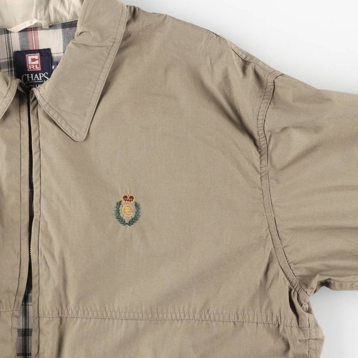 Ralph Lauren CHAPS Swing Top Sports Jacket, Men's Size M (approx.) polyester Khaki type Vintage Second Hand