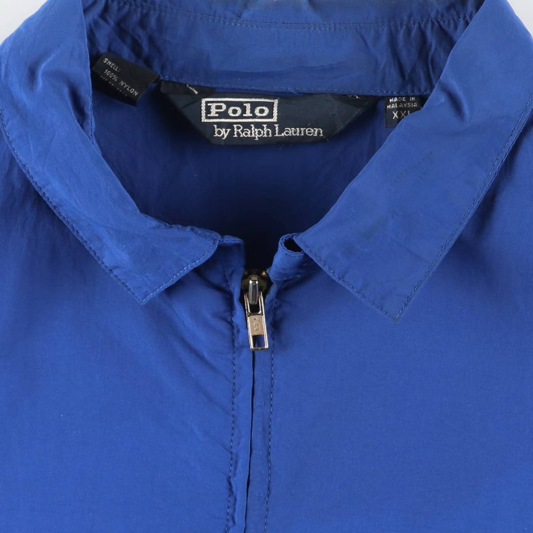 Ralph Lauren POLO by Ralph Lauren Swing Top Sports Jacket Men's XXL Nylon blue type Vintage Second Hand