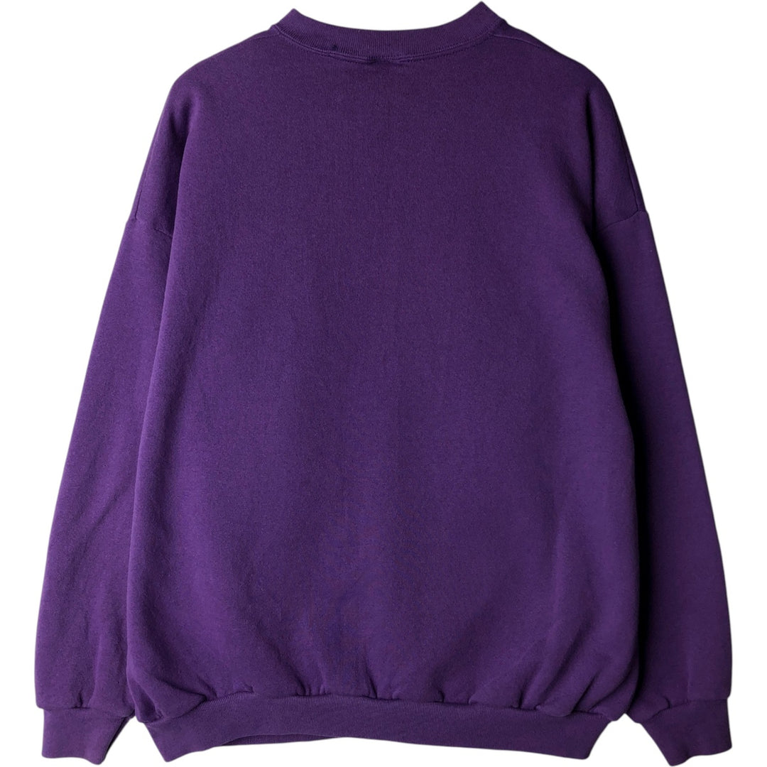 Vintage 90'S MICKEY UNLIMITED Mickey Mouse character sweatshirt, Made in USA, Men's XL cotton purple type Vintage Second Hand