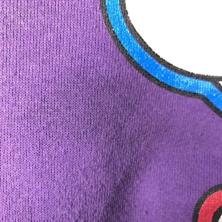 Vintage 90'S MICKEY UNLIMITED Mickey Mouse character sweatshirt, Made in USA, Men's XL cotton purple type Vintage Second Hand